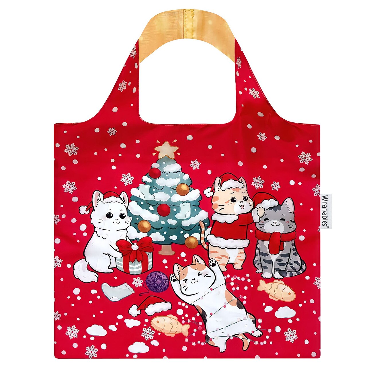 Wrapables Christmas Holiday AllyBag Collection Reusable Shopping Bag